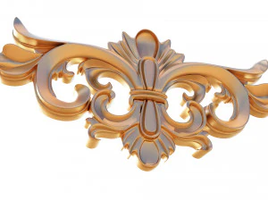 3d carving decor composition 04 3D Model