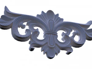 3d carving decor composition 04 3D Model