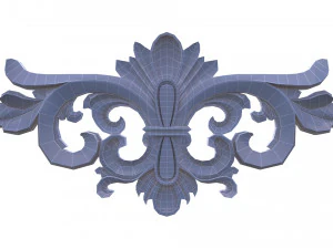 3d carving decor composition 04 3D Model