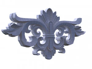3d carving decor composition 04 3D Model