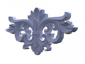 3d carving decor composition 04 3D Model