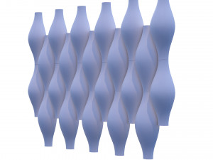 3d panel calipso lux ruby balaska style Modello 3D
