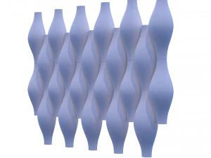 3d panel calipso lux ruby balaska style 3D Model