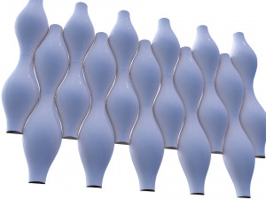 3d panel calipso lux ruby balaska style Modello 3D