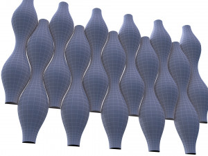 3d panel calipso lux ruby balaska style Modello 3D