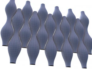 3d panel calipso lux ruby balaska style 3D Model