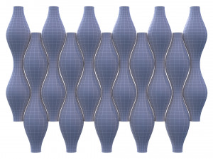 3d panel calipso lux ruby balaska style Modello 3D