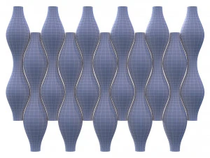 3d panel calipso lux ruby balaska style 3D Model