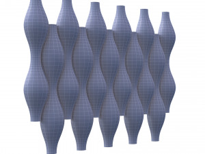 3d panel calipso lux ruby balaska style Modello 3D