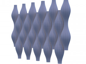 3d panel calipso lux ruby balaska style Modello 3D