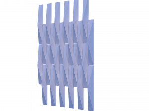 3d panel calipso lux ruby piramide style Modelo 3D