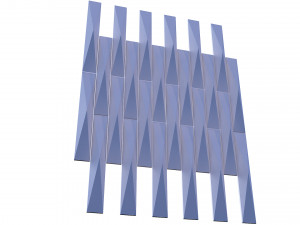 3d panel calipso lux ruby piramide style Modelo 3D