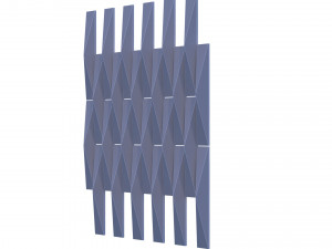 3d panel calipso lux ruby piramide style Modelo 3D