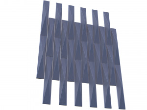 3d panel calipso lux ruby piramide style Modelo 3D