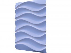3d panel ripple style Model 3D