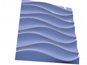 3d panel ripple style Model 3D
