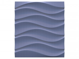 3d panel ripple style Model 3D