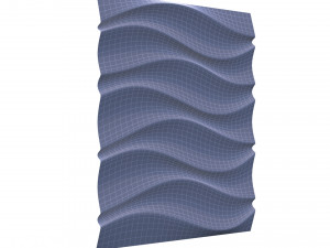 3d panel ripple style Model 3D