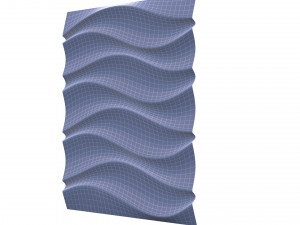 3d panel ripple style Model 3D