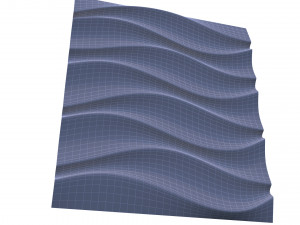3d panel ripple style Model 3D