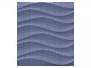 3d panel ripple style Model 3D