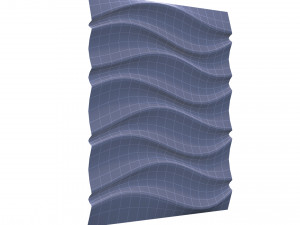3d panel ripple style Model 3D