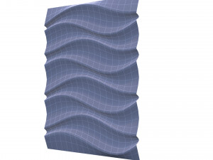 3d panel ripple style Model 3D
