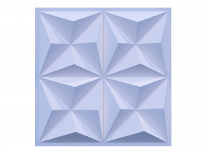 3d wall panel piramide 02 Modelo 3D