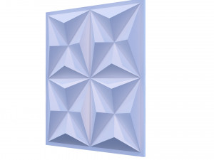 3d wall panel piramide 02 Modello 3D