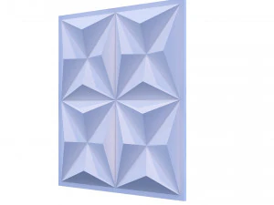 3d wall panel piramide 02 3D Model