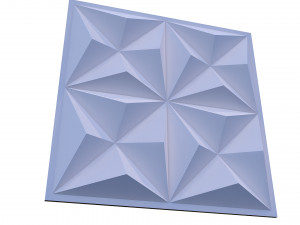 3d wall panel piramide 02 Modello 3D