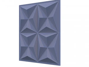 3d wall panel piramide 02 3D Model
