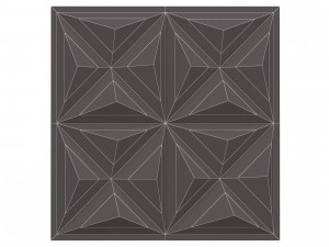 3d wall panel piramide 02 Modello 3D