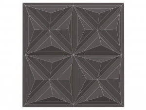 3d wall panel piramide 02 3D Model
