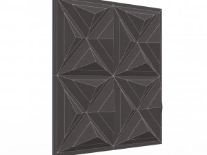 3d wall panel piramide 02 3D Model