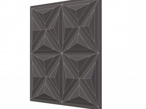 3d wall panel piramide 02 Modello 3D