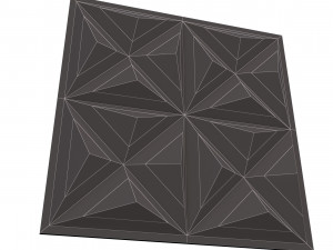 3d wall panel piramide 02 Modello 3D