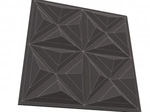 3d wall panel piramide 02 3D Model