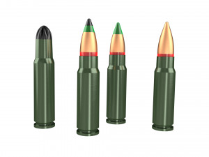 bullet collection pack Model 3D