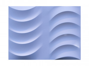 3d wall panel ripple style 02 3D Model