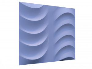 3d wall panel ripple style 02 Model 3D