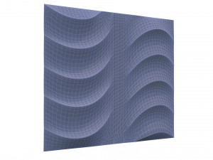 3d wall panel ripple style 02 Model 3D