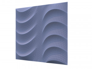 3d wall panel ripple style 02 Model 3D