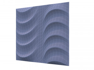 3d wall panel ripple style 02 Model 3D