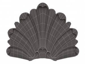 carving plaster molding decoration yegane 3D Model