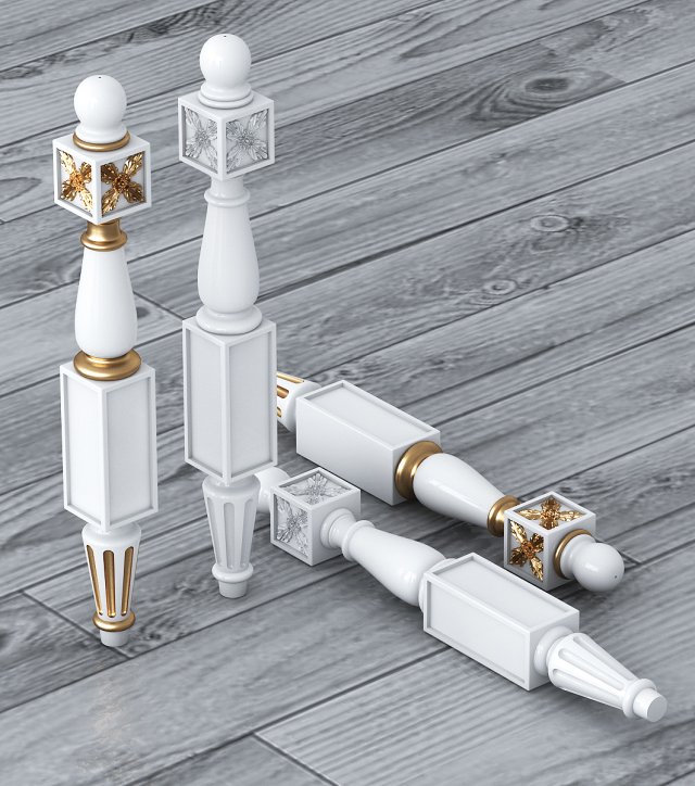 classic baluster yegane Modello 3D .c4d .max .obj .3ds .fbx .stl .blend 