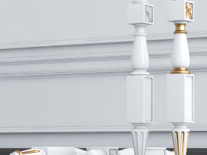 classic baluster yegane Modello 3D