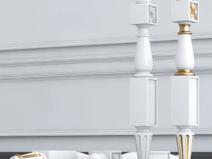 classic baluster yegane 3D Model