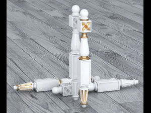 classic baluster yegane 3D Model