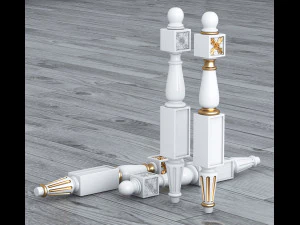 classic baluster yegane 3D Model